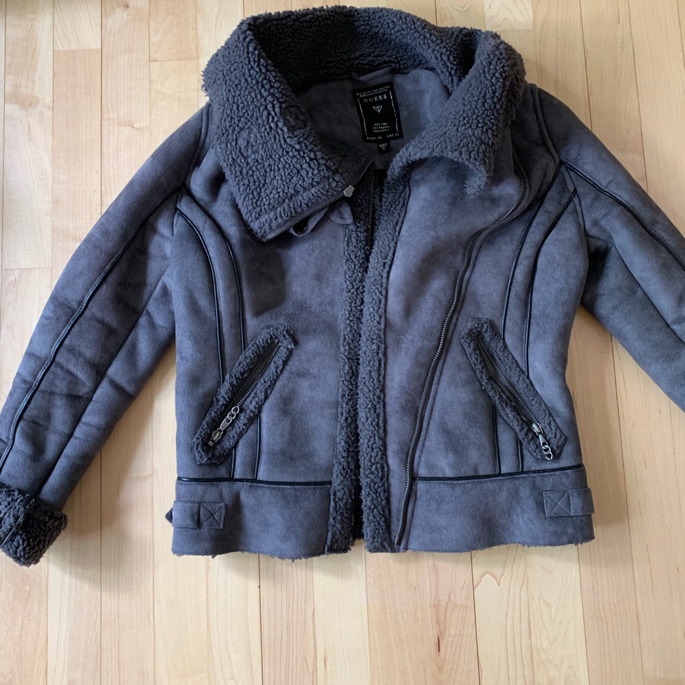Guess split leather jacket - Picture 2 of 3